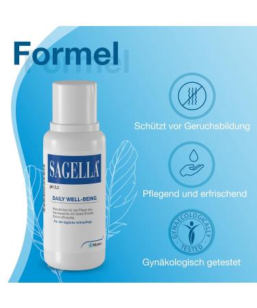 Sagella PH 3.5 Daily Intimate Wash Lotion - Lactic Acid & Sage Extract for Daily Care 500 ml | International Shipping Available - Buy Online on GoSupps.com