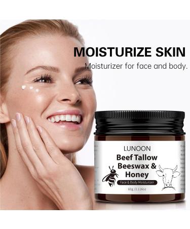 Face Repair & Body Moisturizer Cream - Beef Tallow Beeswax & Honey for Dry Skin Repair | Firming & Even Skin | 2.11 Oz - Buy Online on GoSupps.com