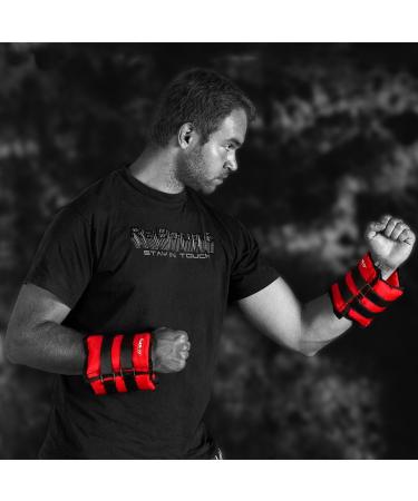 Movit 2 Set Weight Cuffs for Hands & Ankles - 7 Weight Variants (0.5kg to 4kg) - Adjustable Wrist & Ankle Weights (Green) - Ideal for Strength Training & Rehabilitation - Buy Online on GoSupps.com