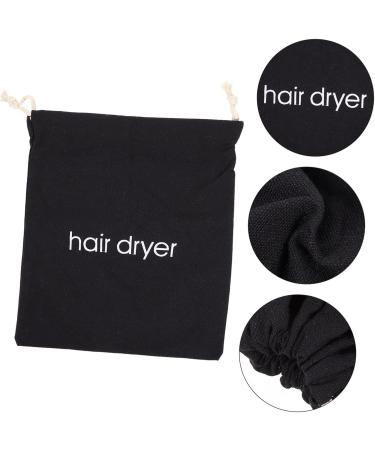 DRESSOOS 2pcs Hair Dryer Storage Bag Joy Brand Hair Dryer Fryer Clear Makeup Bag Make up Bag Fabric Black - Buy Online on GoSupps.com