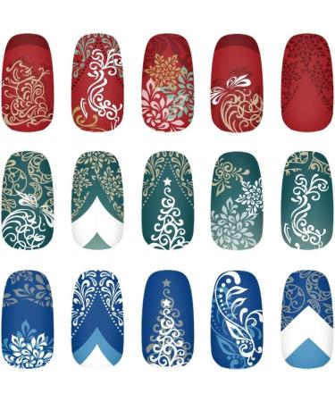 Alexnailart Christmas Halloween Nail Stamping Plate (CHRISTMAS 023) - Manicure Templates for Festive Nail Art Designs - Buy Online on GoSupps.com