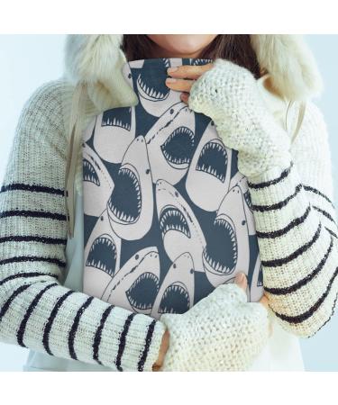 2L Ocean Shark Pattern Hot Water Bottle for Pain Relief | PVC Heat & Cold Therapy - Ideal for Menstrual Cramps & Comfort - Buy Online on GoSupps.com