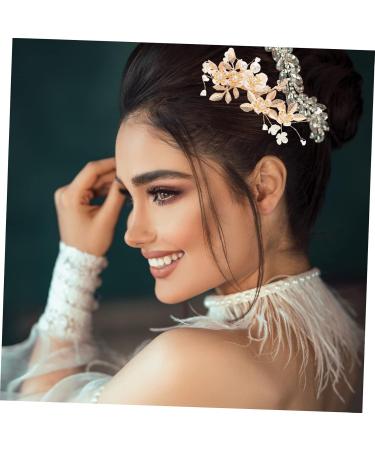 FRCOLOR Bride Hair Comb 1 Set Wedding Hair Comb Bridal Hair Accessories Flower Hair Pin Hair Clip Rhinestone Bobby Pins Bride Hair Pin Bride Accessories Bridal Headdress Rhinestones - Buy Online on GoSupps.com