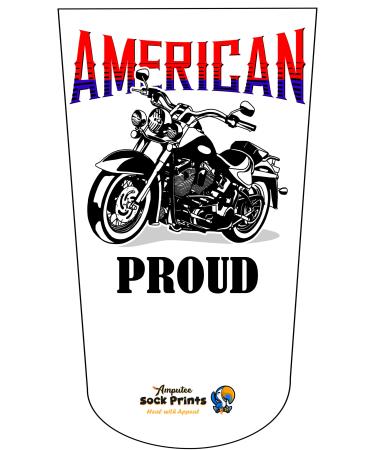 Amputee Stump Sock American Pride Ride V1 3Ply Stump Sock