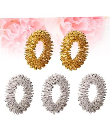Shop Toyvian 5 Sensory Finger Rings Acupressure Massage Rings for Stress Relief | International Shipping Available - Buy Online on GoSupps.com