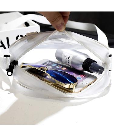 Enkrio Stadium Approved Clear Messenger Bag - Adjustable Crossbody Purse for Women, Men, Students - Buy Online on GoSupps.com
