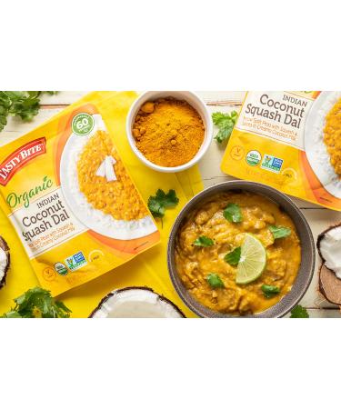 Tasty Bite Organic Coconut Squash Dal - Mild | 10 oz (285 g) - Healthy Indian Dish - Buy Online on GoSupps.com