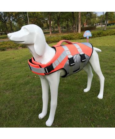 Hzqifei Reflective Life Jacket for Dogs - Premium Swimming Vest for Small Medium & Large Breeds (Orange Size S) - Safe & Stylish Dog Swim Training Gear - Buy Online on GoSupps.com