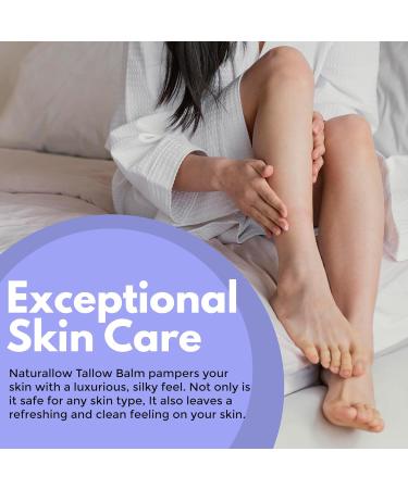 Handmade Tallow Balm for Skin - Organic Vanilla Scented - Multi-Purpose Organic Tallow Balm For Dry Skin, Eczema, Rosacea, Sensitive Skin Vanilla 4 Ounce (Pack of 1) - Buy Online on GoSupps.com