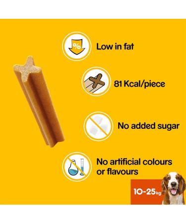 Pedigree DentaStix Daily Dental Chews Medium Dog 10-25kg 105 Sticks - Buy Online on GoSupps.com