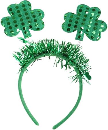 amangul Saint atrick's Day Headband Sequins Shamrock Hair Hoop Green for Head Boppers Irish arty Holiday hoto rop - Buy Online on GoSupps.com