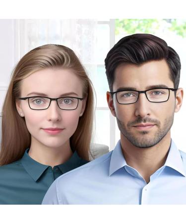 Buy LUFF 4Pcs Anti-Blue Ray Reading Glasses | Portable Ultralight 2.0X Full Frame Black | International Shipping Available - Buy Online on GoSupps.com