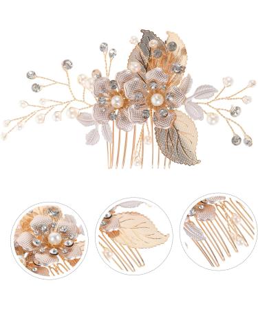 Beatifufu Hair Comb Birthday Headpiece Rhinestone Tiara Headband Aesthetic Hair Accessories Floral Hair Headpiece Princess Headband Bride Hair Accessory Flower Clip Bridesmaid Pearl Wedding - Buy Online on GoSupps.com