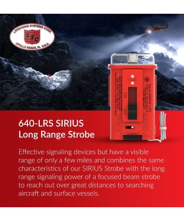 Lifesaving Systems Corp Sirius Long Range LED Strobe Light - USCG Approved Signaling Strobe | Made in USA | Exceeds SOLAS Requirements - Buy Online on GoSupps.com