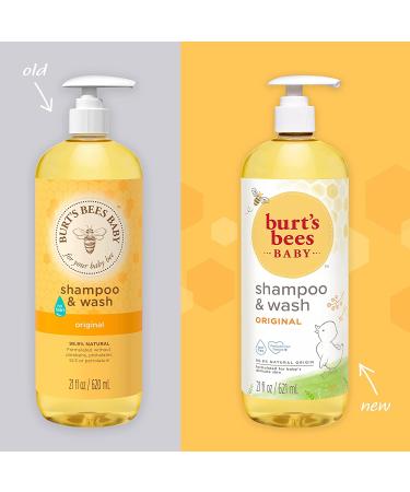 Baby Shampoo & Wash  Burt's Bees Tear Free Soap  Natural Baby Care  Original  21 Ounce (Packaging May Vary) 621 ml Original - Buy Online on GoSupps.com