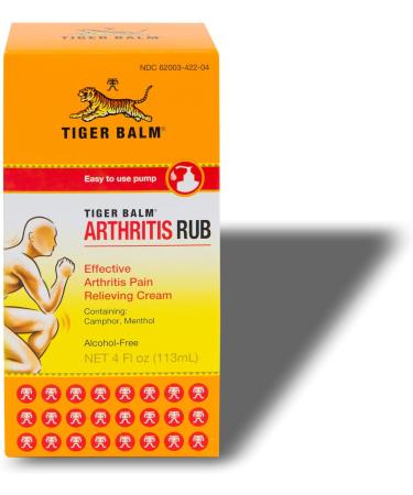 Tiger Balm Arthritis Rub 4 fl oz | Natural Pain Relief for Joints & Muscles - Fast International Shipping - Buy Online on GoSupps.com