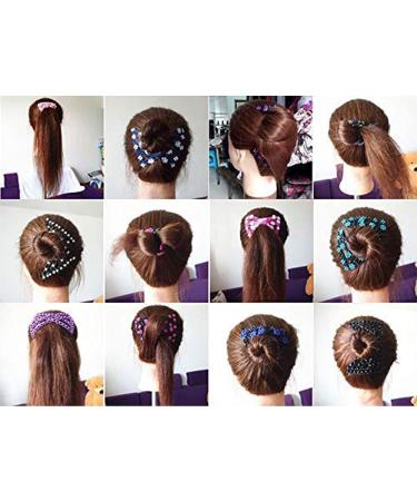 Magic Hair Clip - Double Stretch Hair Combs for Thick/Thin Hair - 5 Pack for DIY Hairstyles | Women & Girls - Buy Online on GoSupps.com