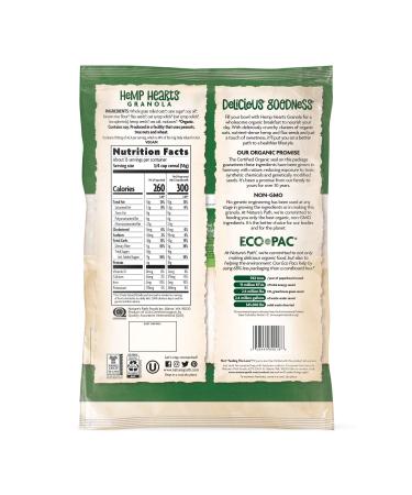 Nature's Path Organic Hemp Hearts Granola - 1.65 lbs (Pack of 6) | Non-GMO, Whole Grains, 10g Plant Protein, Omega-3 Flax Seeds - Buy Online on GoSupps.com