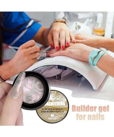 Solid Gel Nail Glue | Gel Nail Glue Hard Gel for Nails | Long-Lasting Hard Gel Manicure Art Building Gel for Nails Home Salon Use 04 - Buy Online on GoSupps.com