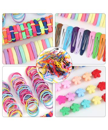 780-Piece Girls Hair Accessories Set - Baby Hair Ties Clips & Bands in Pink Gift Box | Perfect for Children - Buy Online on GoSupps.com