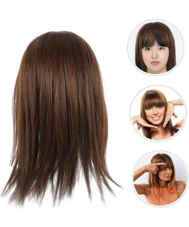FOMIYES Invisible Wig Wigs Hair Toppers for Thinning Hair Hairpieces for Women Wiglets Hairpieces for Thinning Hair Hairpiece Topper Hair Extensions Chemical Fiber No Trace Miss 35.00X14.00X13.00CM Light Brown - Buy Online on GoSupps.com