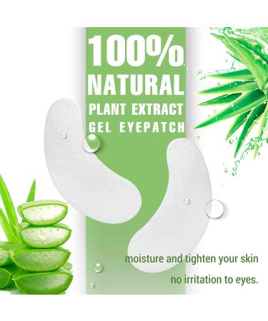 Shop 150 Pairs GreenLife 100% Natural Eyelash Extension Under Eye Gel Pads - Collagen & Aloe Vera Hydrogel Patches Kit for Eyelash Extension Supplies - Buy Online on GoSupps.com