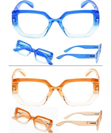 LUR Reading Glasses for Women - Fashionable +0.50 Diopter Readers | 4 Stylish Pairs - Buy Online on GoSupps.com