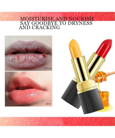 Long Lasting Lipstick Magic Lipstick Change Color with Temperature Highly Pigmented & Waterproof No Transfer Lipstick Moisturizing Dry Chapped and Damaged Lips-#1 - Buy Online on GoSupps.com