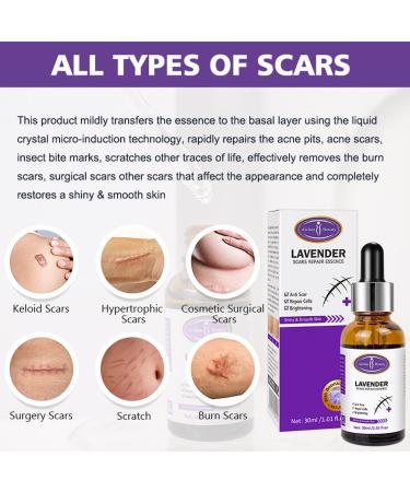 AICHUN BEAUTY Lavender Extract Scar Repair Essence | Anti-Scar Essential Oil for Smooth Skin | 30ml - Buy Online on GoSupps.com