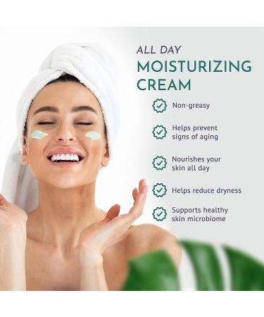 Om Botanical Natural Face Moisturizer - pH-Balanced Lightweight SPF 15 Cream for Women and Men - Vegan & Cruelty-Free - Buy Online on GoSupps.com