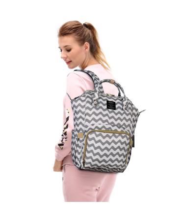 Qimiaobaby Waterproof Diaper Bag Backpack | Large Multifunctional Travel Nappy Changing Bag (Red Dot) - Buy Online on GoSupps.com