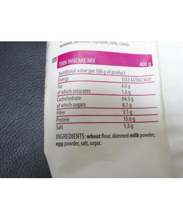 5x 400g Thin Pancake Mix Just add Water or Milk Dough Powder Tartu Mill 2Kg - Buy Online on GoSupps.com