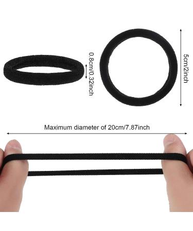 60 Black Seamless Hair Ties & Bobby Pins Set with Box - No Metal Ponytail Holders for Thick, Heavy, and Curly Hair - Buy Online on GoSupps.com