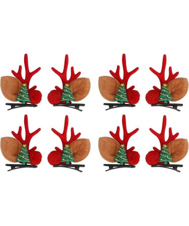 Reindeer Antler Hair Pins Lightweight Christmas Hair Clips 4 Pairs Fashion for Christmas Party - Buy Online on GoSupps.com