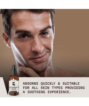 Premium Unscented Viking Shaving Products for Men - Aftershave Balm & Skin Protection - 4 oz Bottle - Buy Online on GoSupps.com