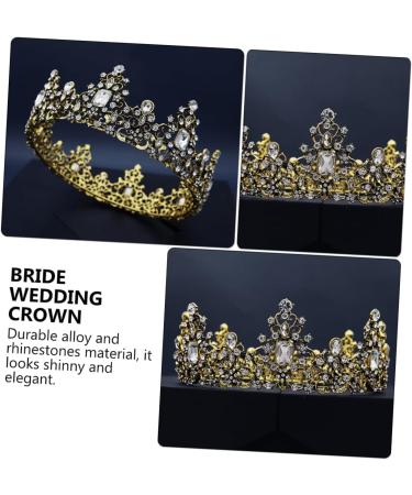 MAGICLULU 1pc Baroque Crown Womens Headbands Hairband for Skincare Baroque for Womens Bridal Headpiece Vintage Headdress Baroque Vintage Crowns Wedding Accessories Bride Alloy 14.5x5.5CM White - Buy Online on GoSupps.com