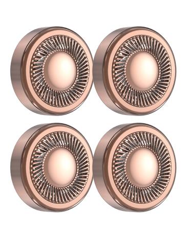 Replacement Heads for Flawless Generation 1 4PCS Mellbree Facial Hair Remover Replacement Heads Compatible with Finishing Touch Flawless Facial Hair Removal Tool Rose Gold