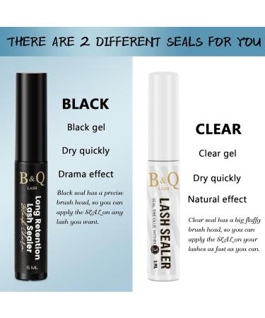 Lash Sealant 5ML Clear Mascara B&Q Lash Sealer for Cluster Lashes Overnighter Lash Extension Sealant Healthy Lash Overnight Sealer Longer Life Coating Lash Seal (Clear 5ml) 5 ML Seal-Clear - Buy Online on GoSupps.com