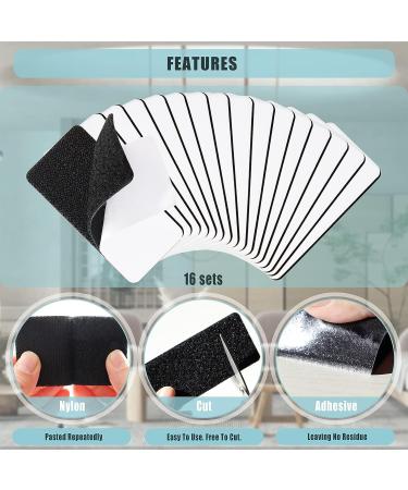 16 Sets 2x4 Inch Heavy Duty Hook and Loop Tape - Carpet Rug Tape for Wall Hanging, Fixing, and Installing - Industrial Strength Adhesive Backing for Office and Household Use - Buy Online on GoSupps.com