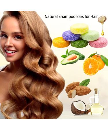 8 Pack Natural Shampoo Bar Gift Set- Plant Essence Oil for Hair Loss & Healthy Growth - Solid Shampoo Soap for Dry Damaged Hair - Travel Size Bulk Gift Set - Buy Online on GoSupps.com