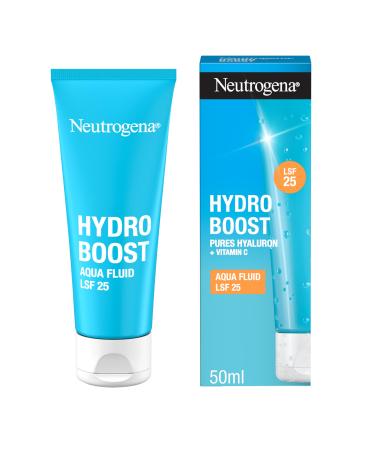 Neutrogena Hydro Boost Aqua Fluid LSF 25 (50ml) light facial care & moisture fluid with hyaluronic acid & vitamin C for intensive moisture
