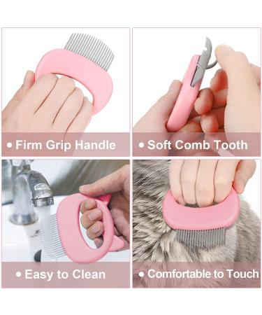 2-Piece Cat Massage Comb for Grooming and Deshedding - Green Pink - Buy Online on GoSupps.com