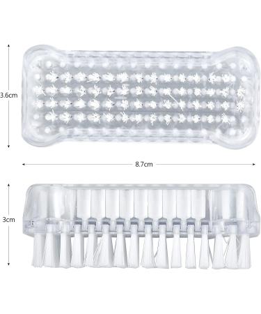 Double-Sided Hand Brush Set - 10 Wooden Nail Brushes for Bathroom Toilet & Workshop - Gray - Buy Online on GoSupps.com