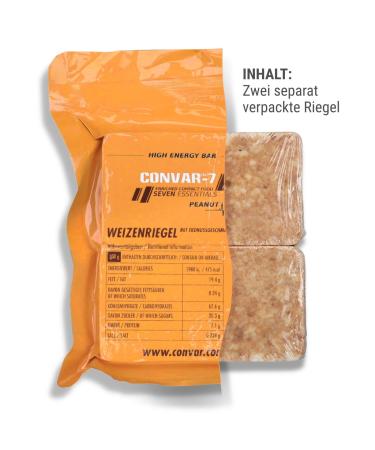 Convar-7 High Energy Bar Peanut - Emergency Supply & Outdoor Snack | 120g - Ideal for Crisis Prevention & Catering - Buy Online on GoSupps.com