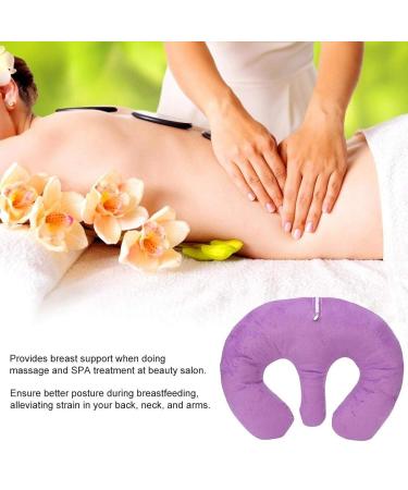 Soft Breast Support Pillow for Beauty Salon - Safe SPA Massage Cushion (Purple) - Buy Online on GoSupps.com