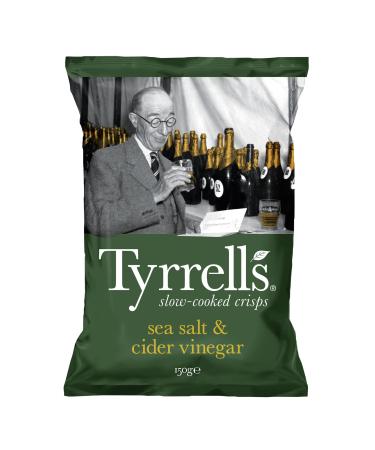Tyrrells Sea Salt & Cider Vinegar slow-cooked crisps 150 Sea Salt & Cider Vinegar 150 g (1 pack)