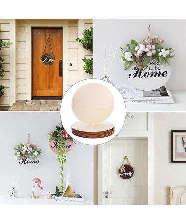 12 Pack 12 Inch Unfinished Wood Circles for Crafts - Wooden Cutouts for Door Hanger Design and Wood Burning - Buy Online on GoSupps.com