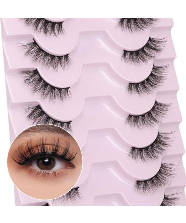 Half Lashes 8 Pairs Half Lashes Eyelashes Natural Artificial Eyelashes 3D Fluffy Natural Fake Lashes Extensions - Buy Online on GoSupps.com