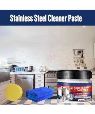 Stainless Steel Cleaner Paste | Powerful Stain Removal & Luster Restoration (3pcs) | International Shipping Available - Buy Online on GoSupps.com