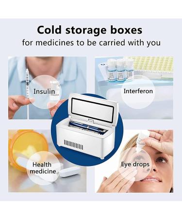 ZZBB 2-8 Mini Medicine Refrigerator Insulin Refrigerated Box for Travel LCD Display Portable Insulin Cooler for Car Thermostat Drug Reefer - Buy Online on GoSupps.com